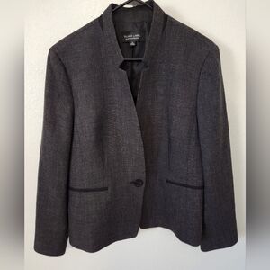 Evan Picone Black Label Gray Blazer
